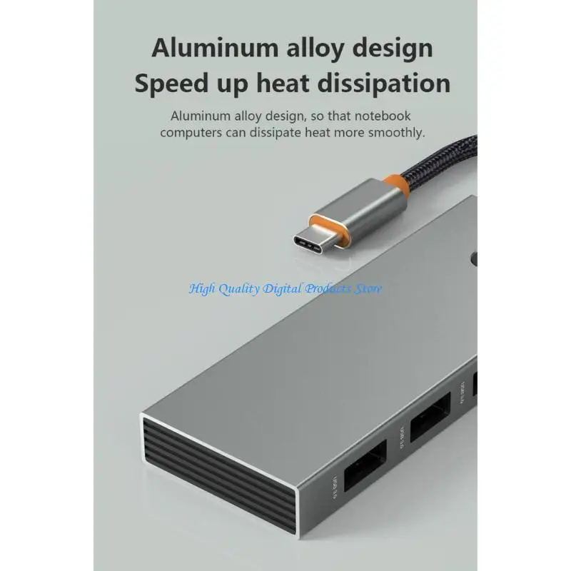 4KHDMIおよびPD100W充電を備えたU2JEタイプCハブ、6-in-1ドッキングステーションRJ45イーサネット
