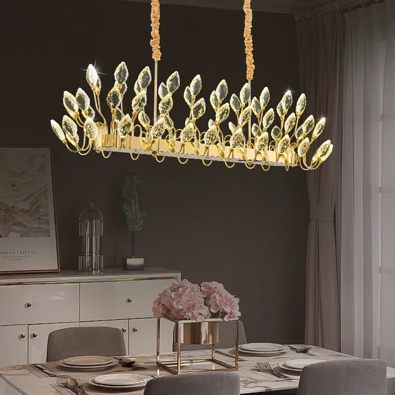 

DORIAN Modern Luxury Crystal Chandelier LED Fashion Creativity Living Room Restaurant Bedroom Villa Hotel Duplex Pendent Lamp