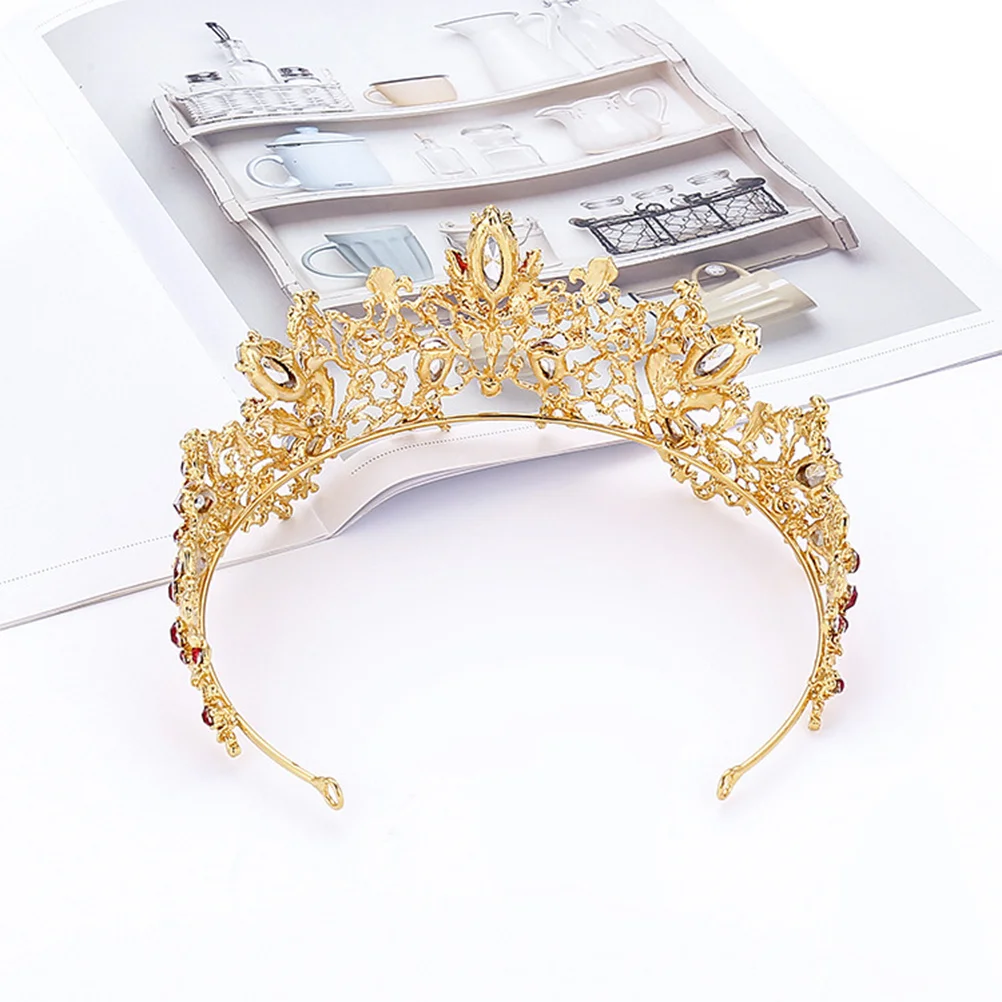 

Bridal Tiara Elegant Crystal Alloy Crown Wedding Hair Accessories Crown for Bride Engagement Party Wedding Tiara