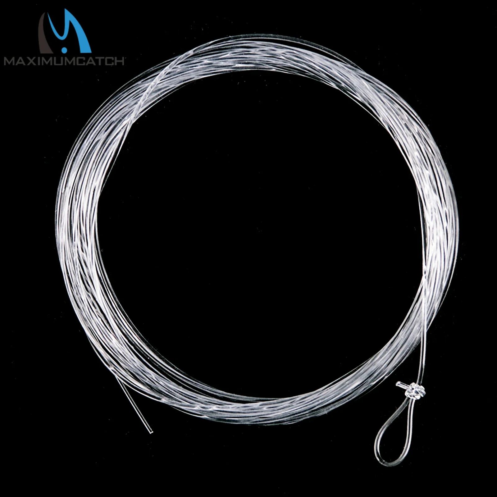 Maximumcatch 6PCS Saltwater Tapered Fly Fishing Leader Line 10FT 10-30LB Clear Leader with Loops Nylon Fishing Line