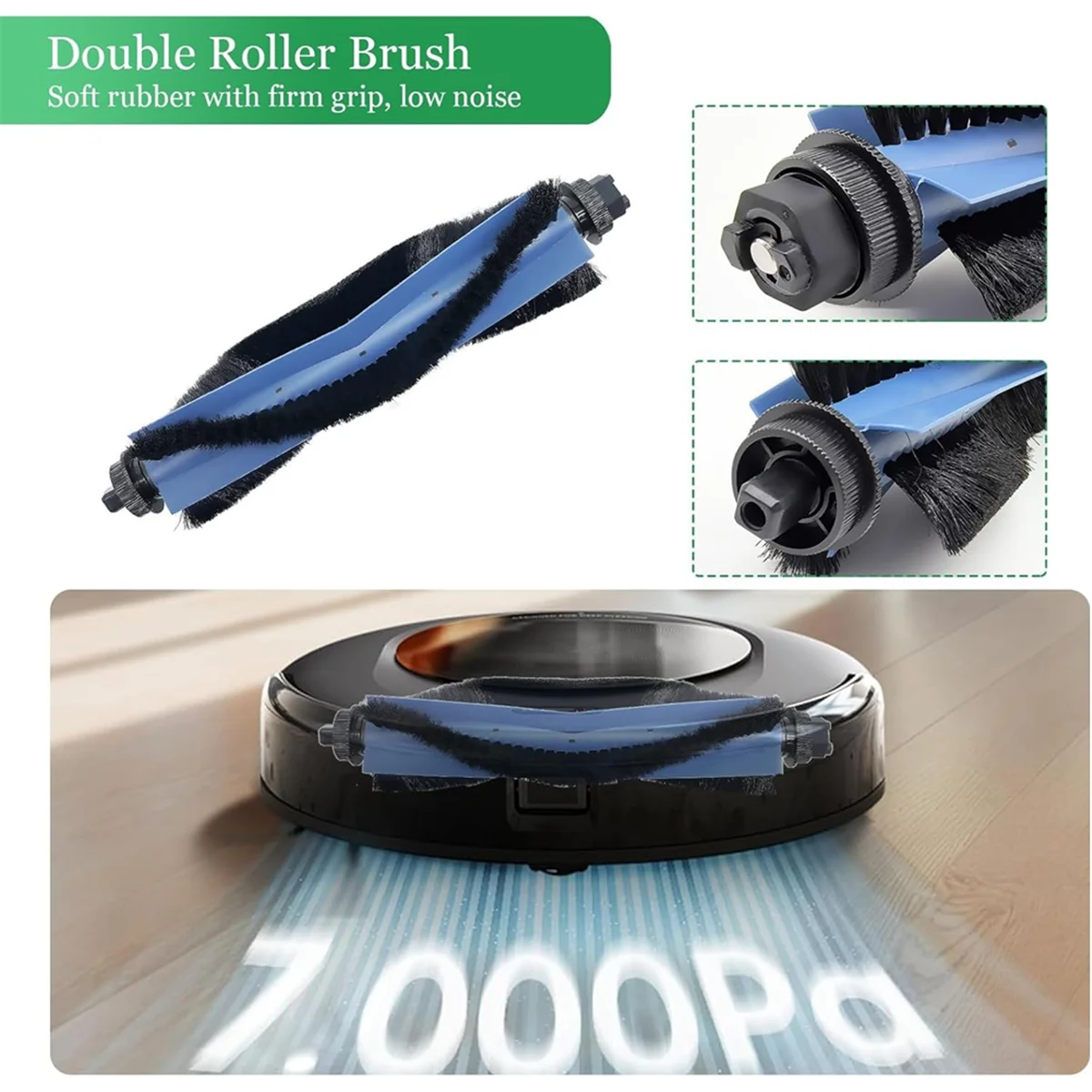 BFYLE Zubehörset für Eufy Omni C20 Staubsauger, Ersatzteil, Hauptseitenbürste, Hepa-Filter, Mopptuch, Staubbeutel