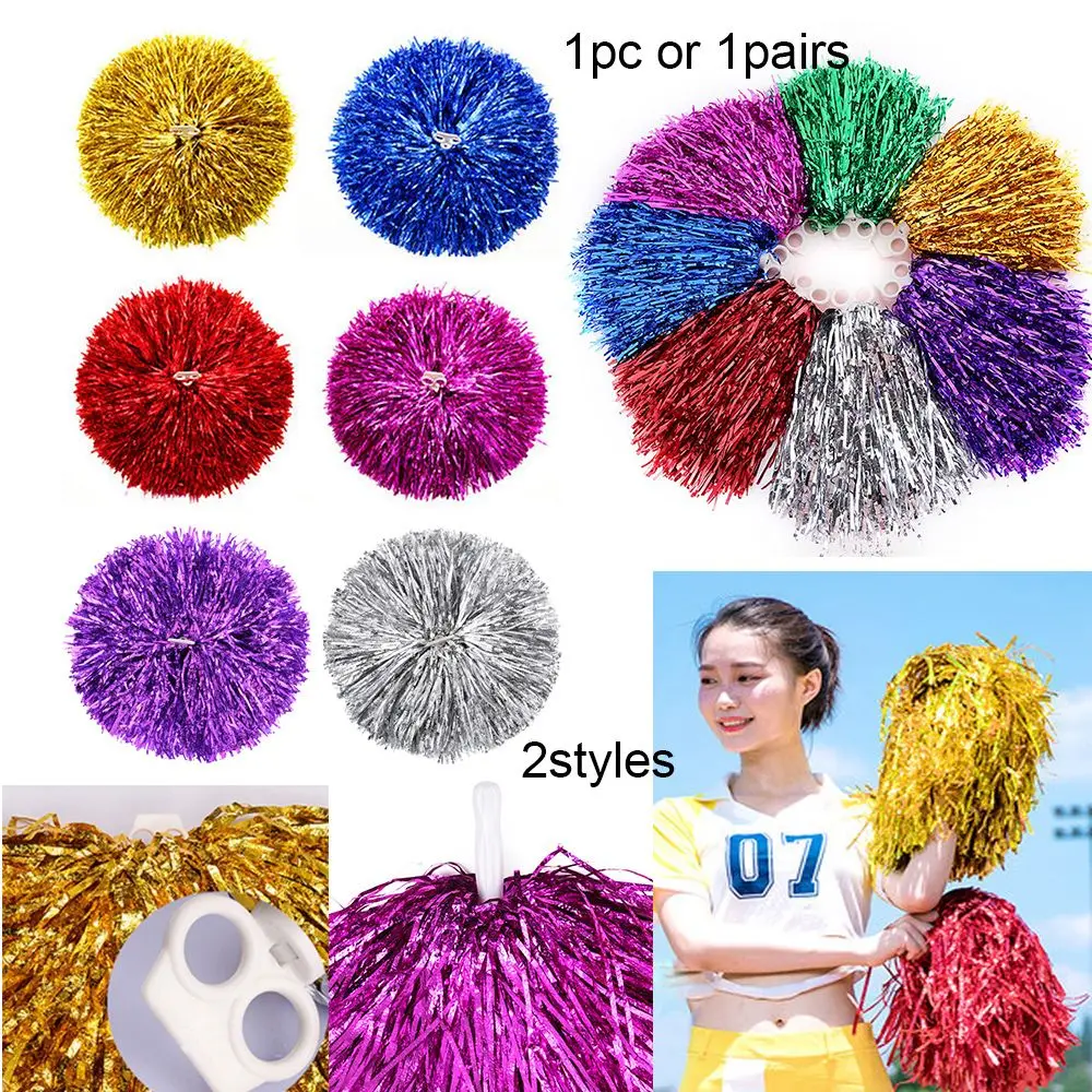 2 styles Competition Flower Fancy Cheerleading Cheering Ball Club Sport Supplies Dance Party Decorator Cheerleader pompoms