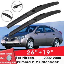 Car Wiper Blade Front Window Windshield Rubber Wiper For Nissan Primera P12 Hatchback 2002-2008 26