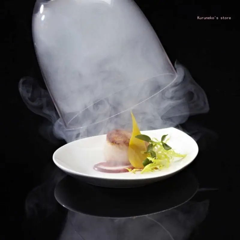 การสูบบุหรี่ Cloche การสูบบุหรี่ Cloche โดมสำหรับสูบบุหรี่ค็อกเทลขนมหวานอาหาร