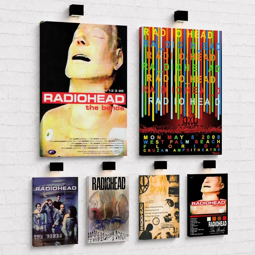 Alternative Art Rock Band R-Radiohead Framed Wall Painting Framed Canvas Wall Art Print | Modern Poster | Home Hallway Decor
