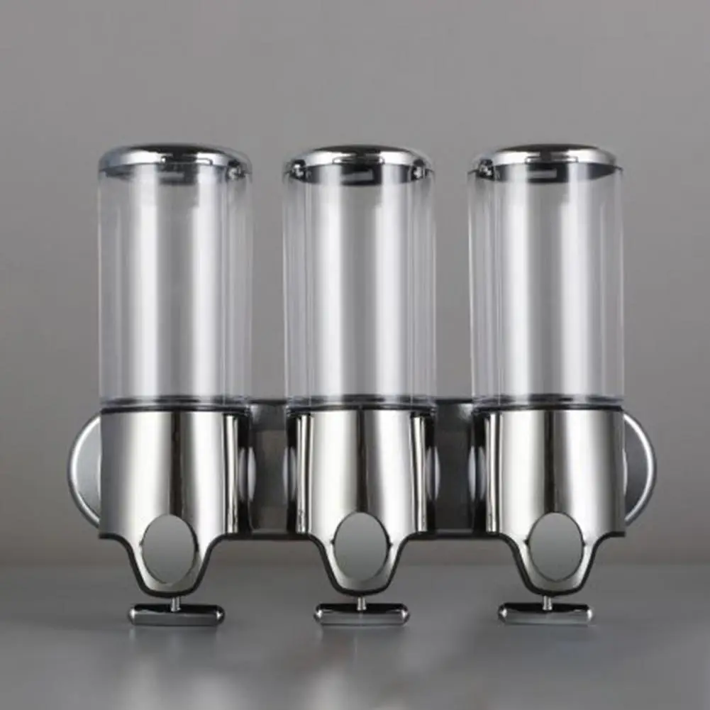 

Ergonomic Liquid Soap Dispenser Wall Mounted Shower Pump Dispenser Organizer for Home Bathroom Hotel for Shampoo for Bathroom