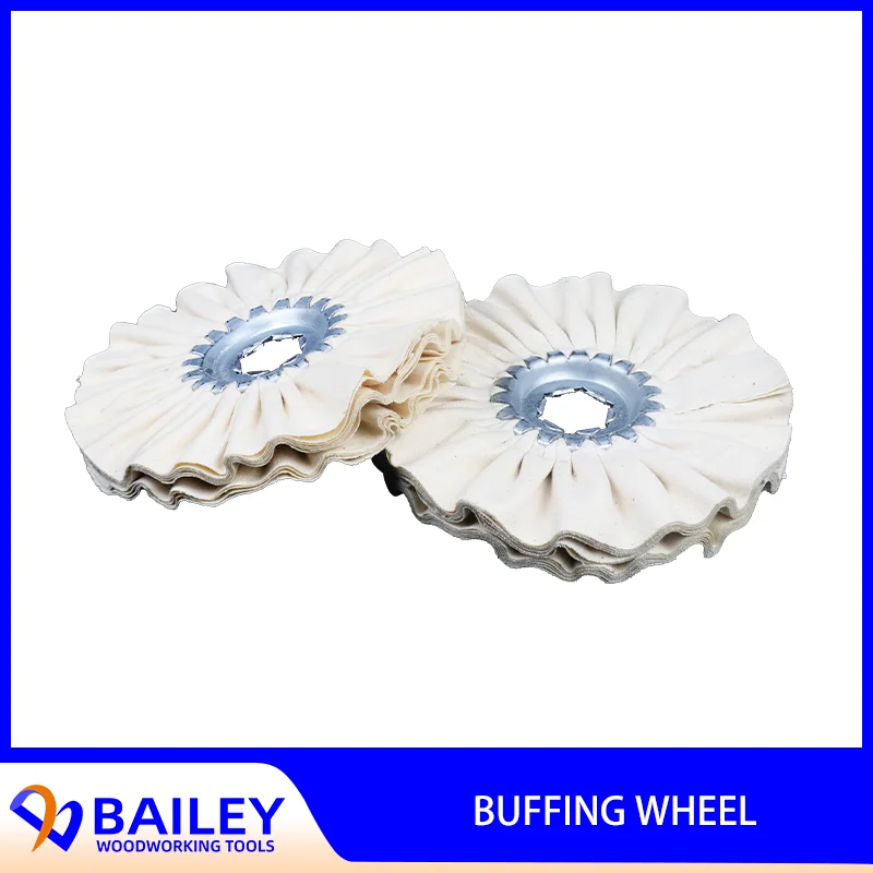 BAILEY 5PCS 120x19x10mm Buffing Wheel Polishing Wheel for Homag Edge Banding Machine Fabric Texture Woodworking Tool Accessories