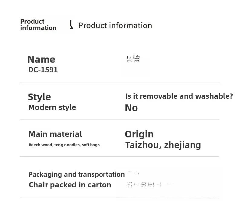 Einzel-Rattanstuhl aus massivem Holz, Buche, Wohnzimmer, weiche Tasche, nordischer, einfacher, moderner Teestuhl