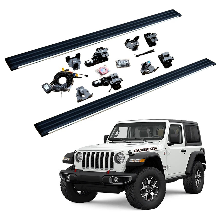 

The New Aluminum Running Board Automatic Electric Power Side Step for Jeep Wrangler JL 2 Door Sahara Rubicon 2018-2024