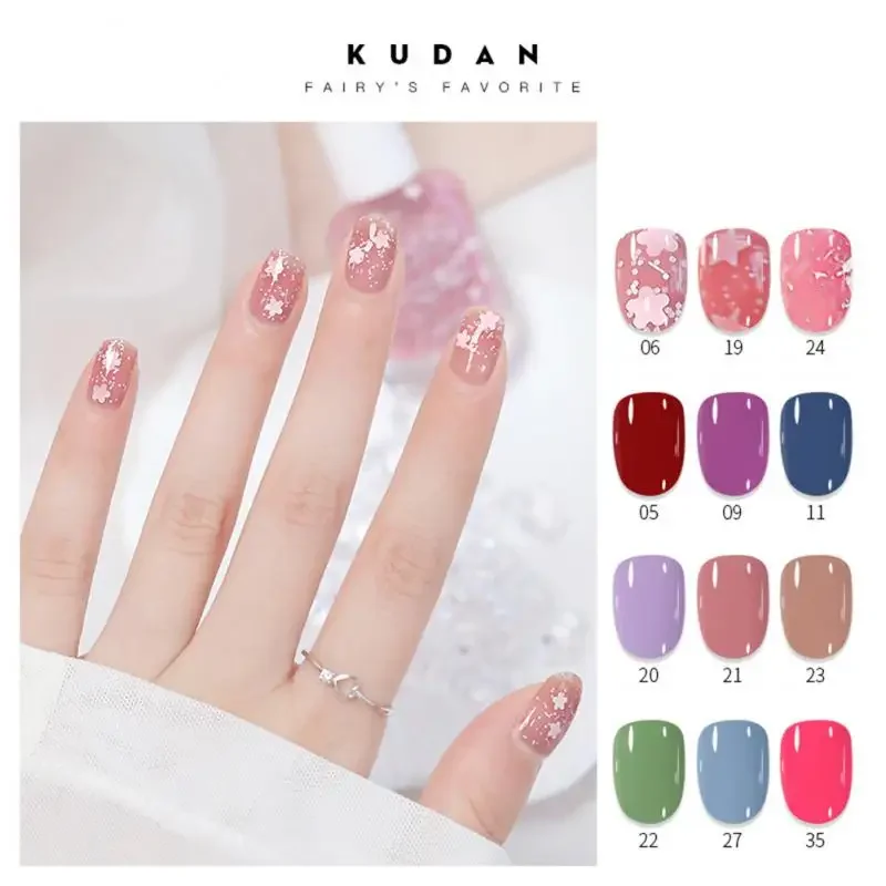 KUDAN Nail Polish Water-based 10ml No-bake Long-lasting Students Children Without Odor Can Tear Nail Art Manicure Tool