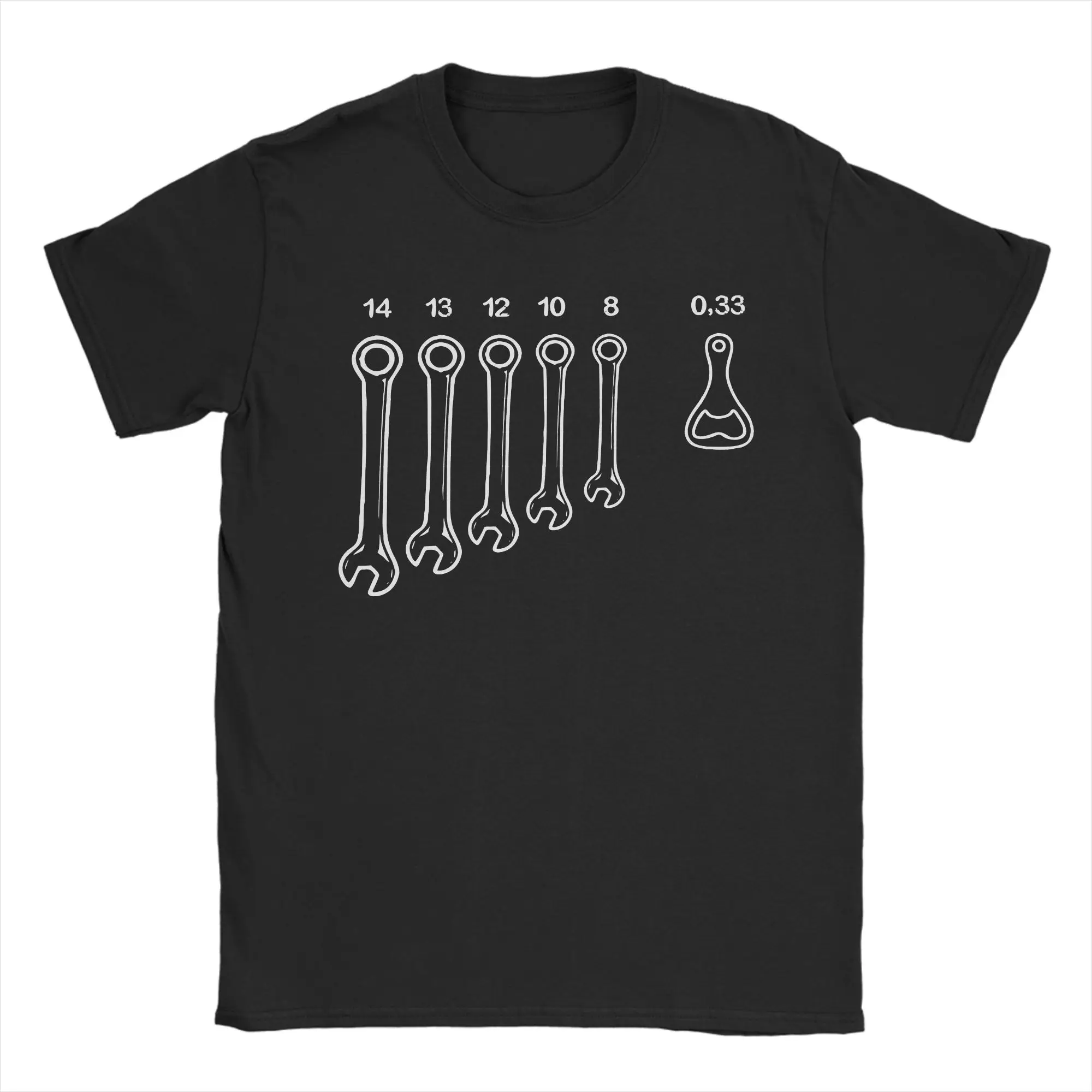 The Only Wrench That I Need T Shirts Men Cotton Funny T-Shirts O Neck Beer Mechanic Tees Short Sleeve Clothing Printing