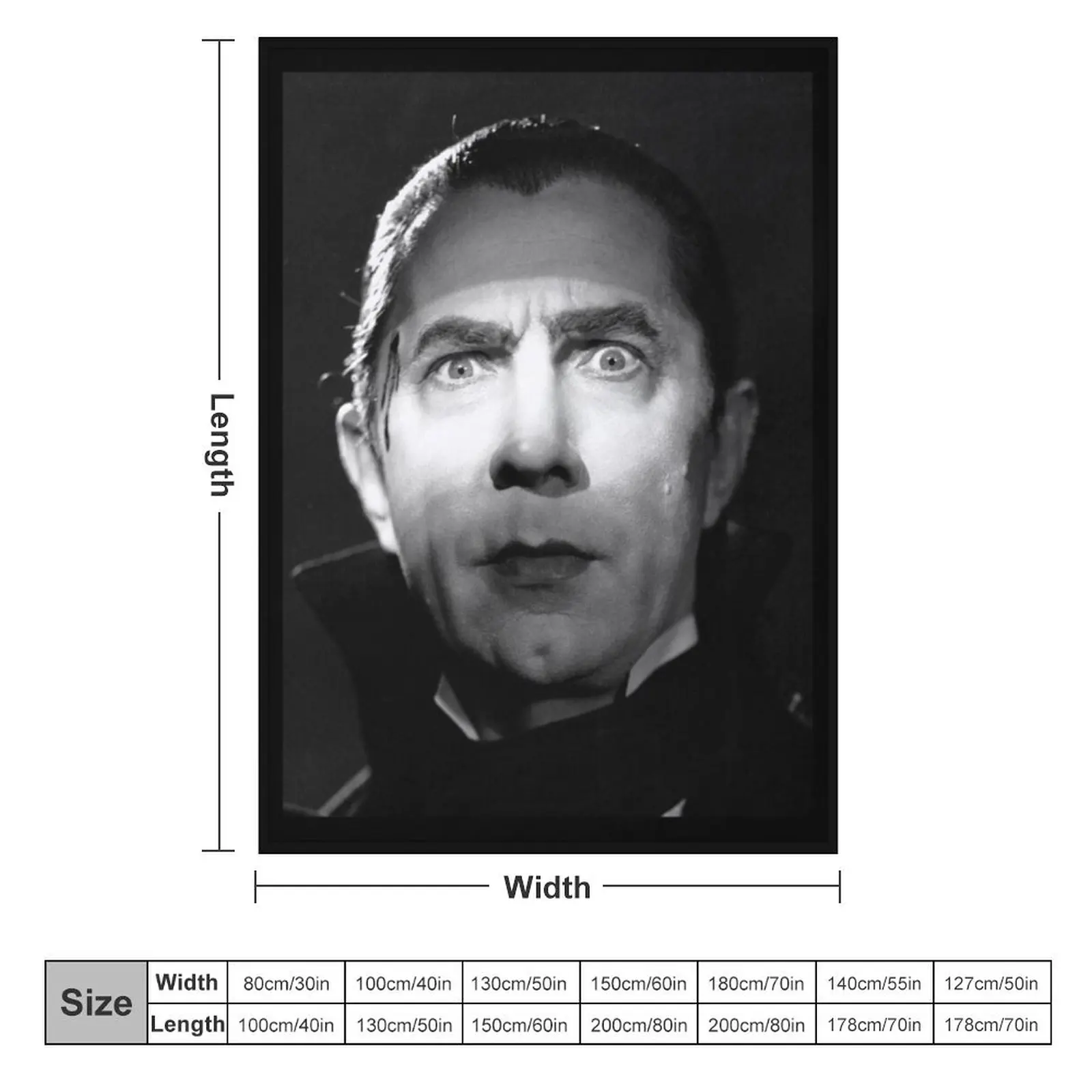 Bela Lugosi Dracula Throw Blanket Flannel Soft Decorative Sofas Decorative Beds Blankets