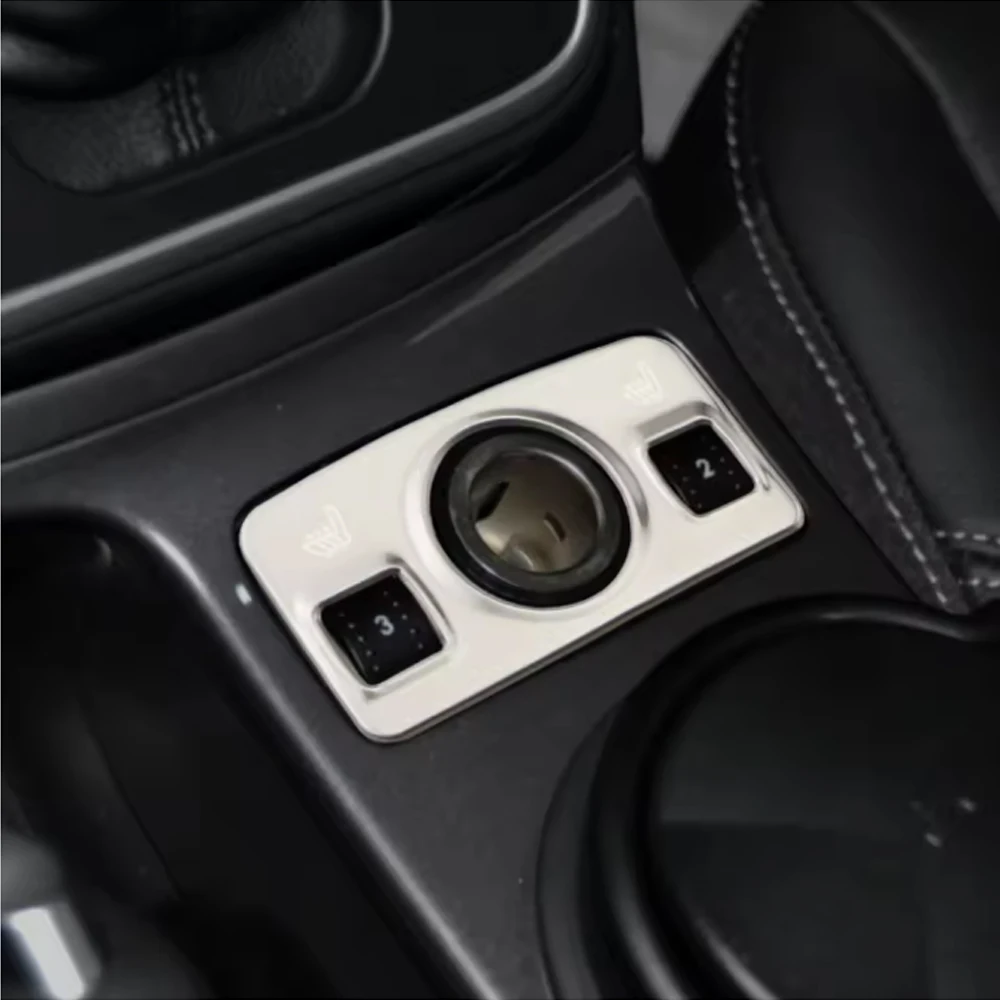 For Ford Kuga Escape 2013 - 2015 Car Cigarette Lighter Panel Cover Decorative Car Styling Trim Interior Accessories view 2