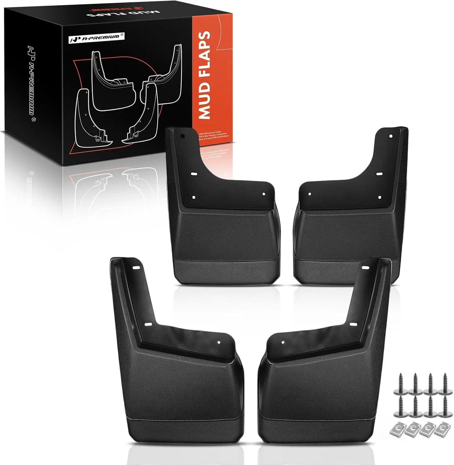 

Set of 4PCS Mud Flaps Splash Guards for H2 2003-2009 Front & Rear, with Hardware Kit