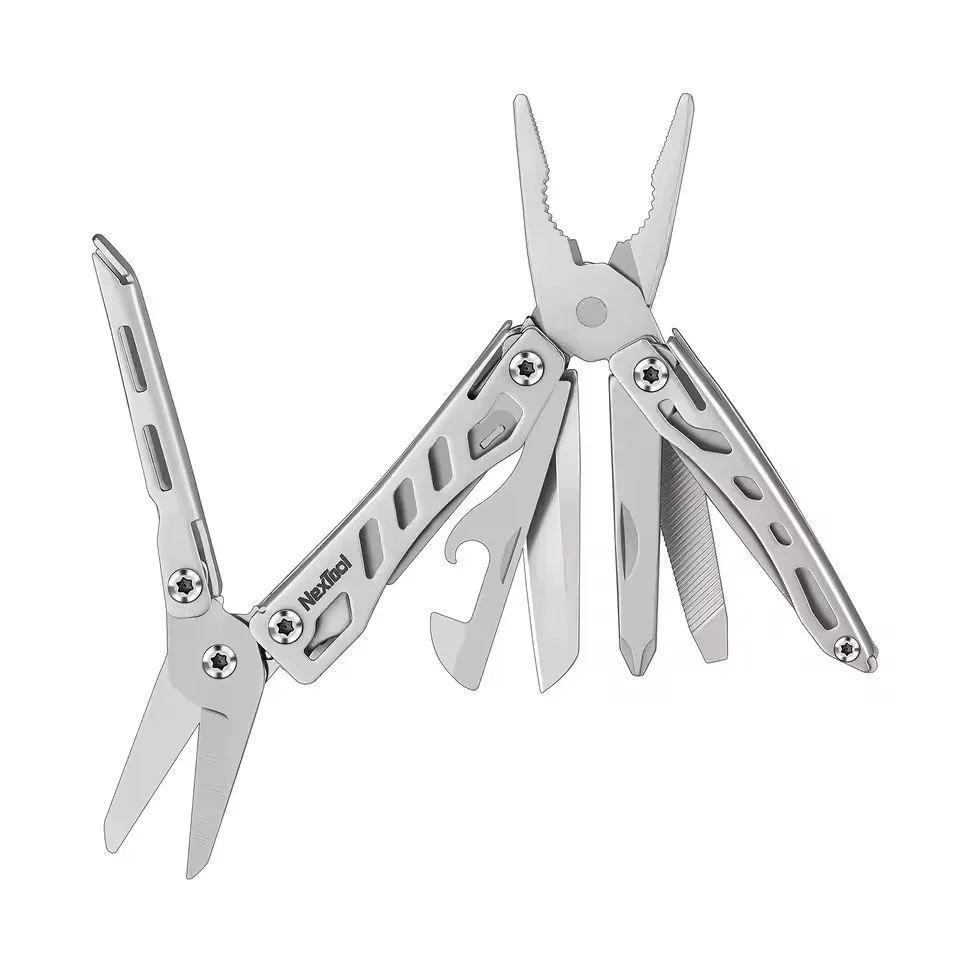 NexTool Mini Flagship Red/Green 10 in 1 Multi Functional Folding EDC Hand Tool Screwdriver Mini Pliers Bottle Opener Outdoor