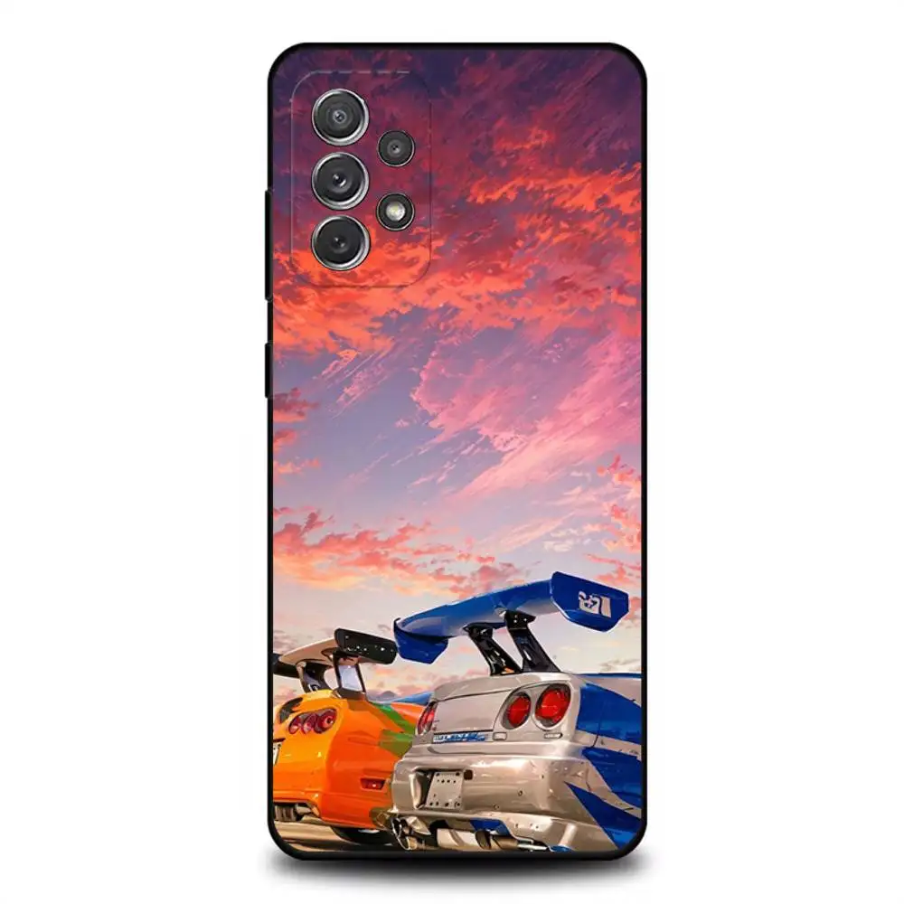 حافظة هاتف F-Fast F-Furious-s لهاتف سامسونج S 25,24,23,22,30,21,10,9,Ultra,Plus,Lite,FE,4,5G حافظة ناعمة سوداء