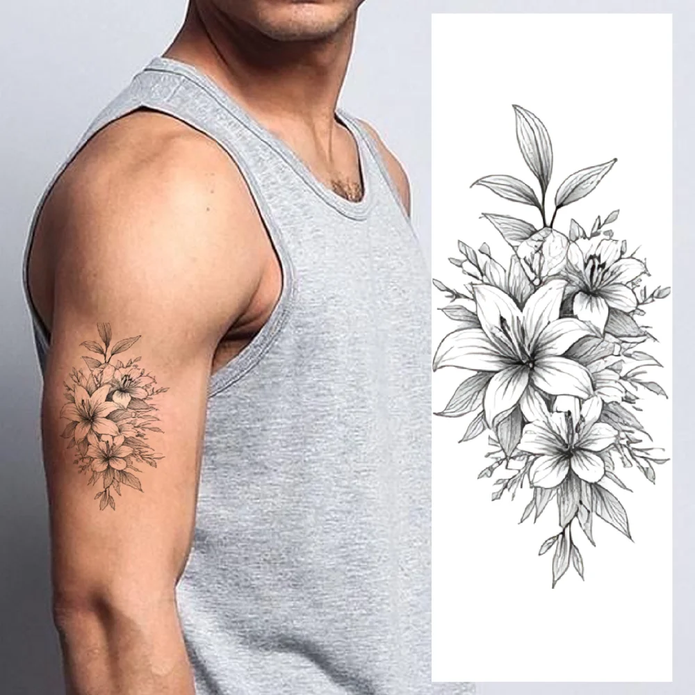 

9pcs Temporary Tattoo Temporary Tattoo Stickers Butterflies Floral Pattern Roses For Thighs Ladies Adults