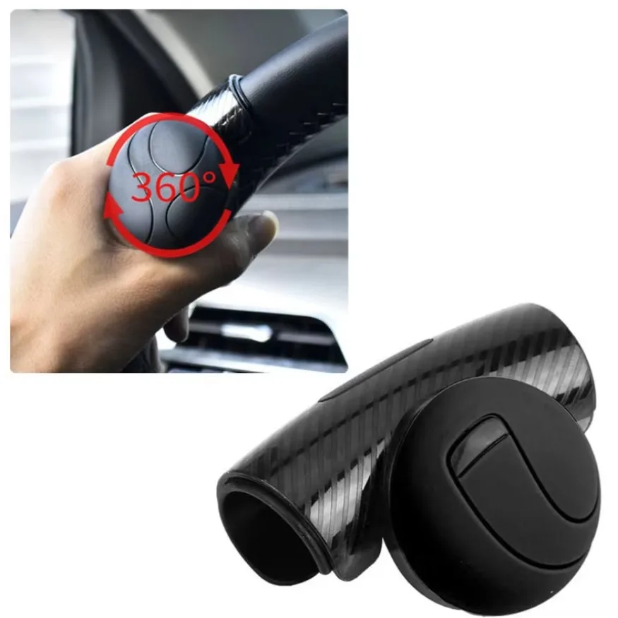 360 Turning Steering Wheel Booster Auto Spinner Knob Car Steeringbooster Silicone Power Steering Handle Ball Car Accessories 1x