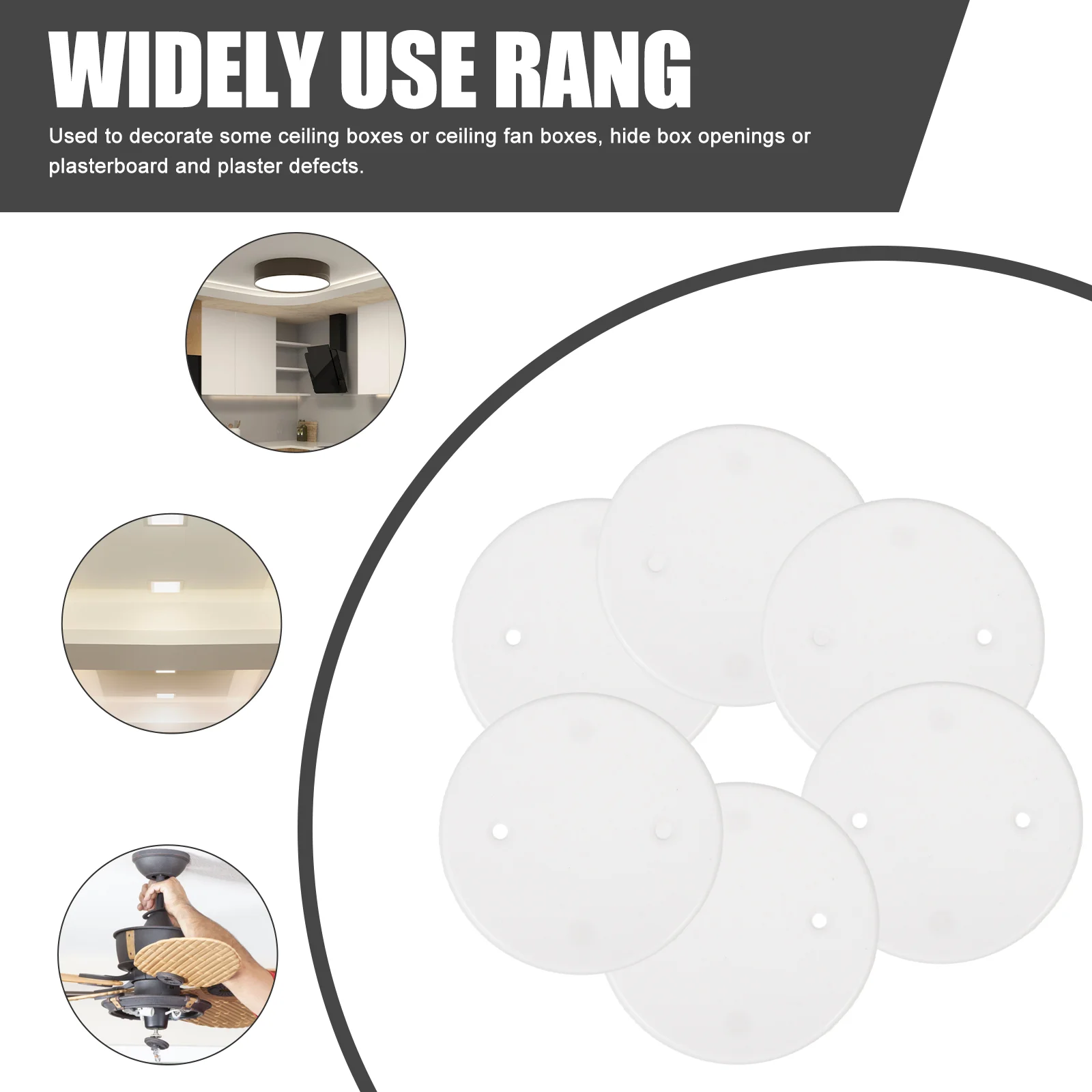 30 Pcs Wire Round Cover Outdoor Light Fixture Outlet Covers Socket Plug for Electrical Outlets