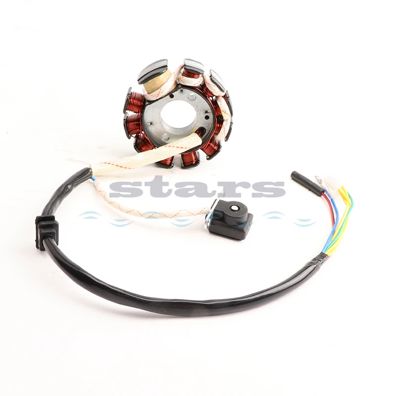 11-coil 6-wire 3 phrase DC fired Magneto Stator for Scooter Moped ATV Go Kart GY6 125 GY6 150 cc 152QMI 1P52QMI 157QMJ 1P57QMJ