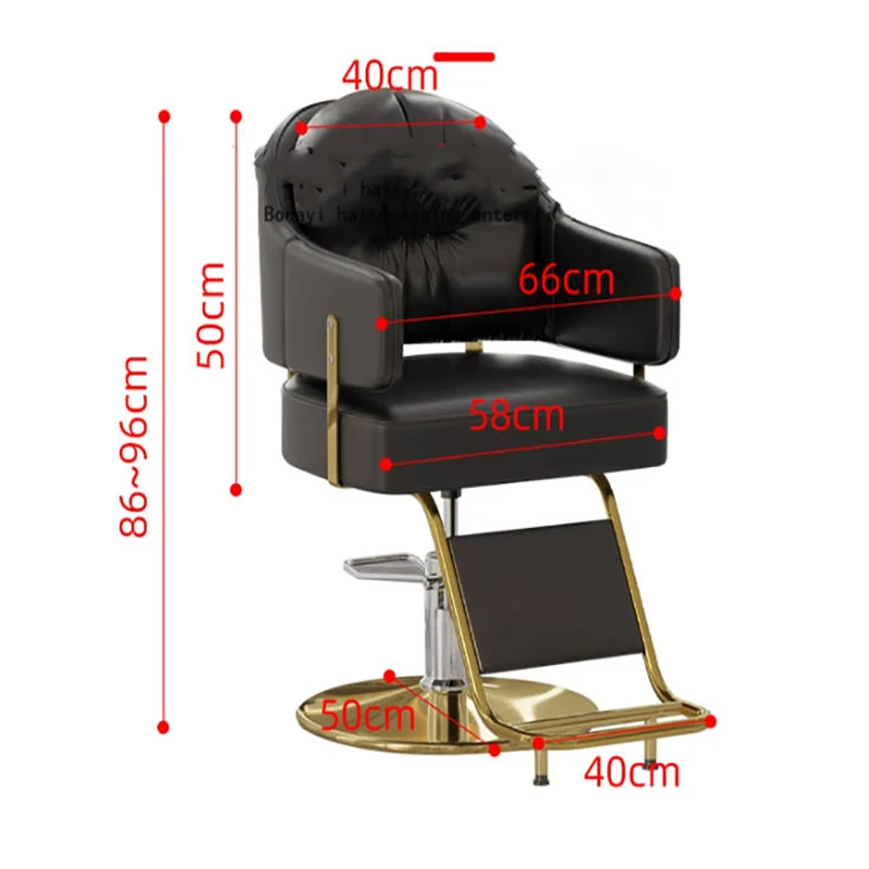 Aesthetic Luxury Salon Chair Modern Nordic Fashionable Barber Chair Trendy Beauty Display Cadeira Manicure Hair Furniture