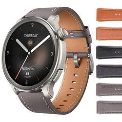 Soft Leather Strap for Huami AMAZFIT BALANCE/CHEETAH Band Amazfit BIP5 GTR 4 3 Pro 42/47mm GTS 4 3 20mm 22mm Business Wristbands