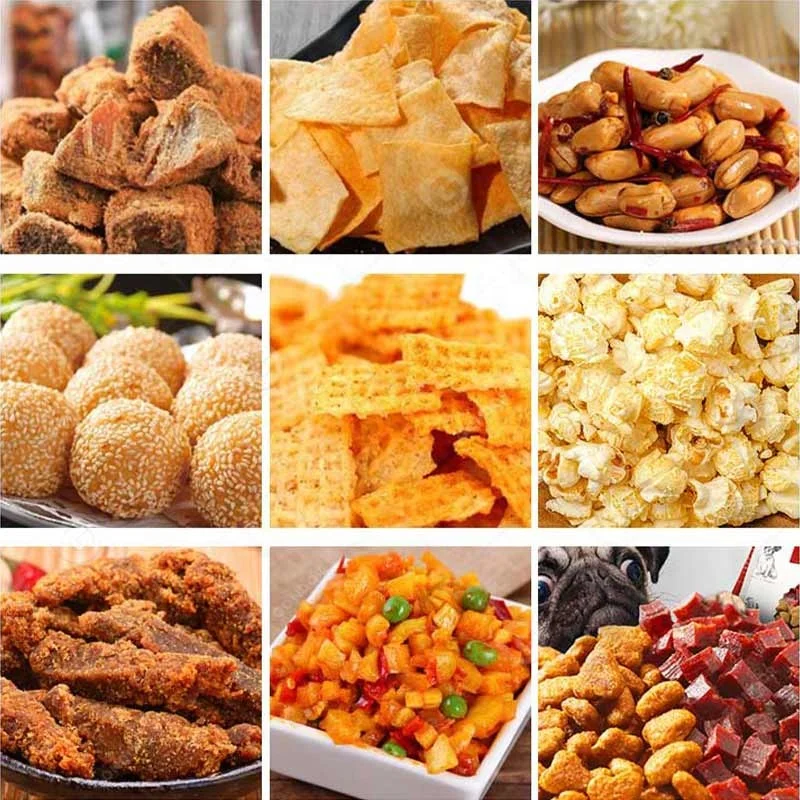 Trommel Snack Rijstcake Chip Mix Mixer Popcorn Voedsel Coating Roller Smaak Smaak Kruiden Machine