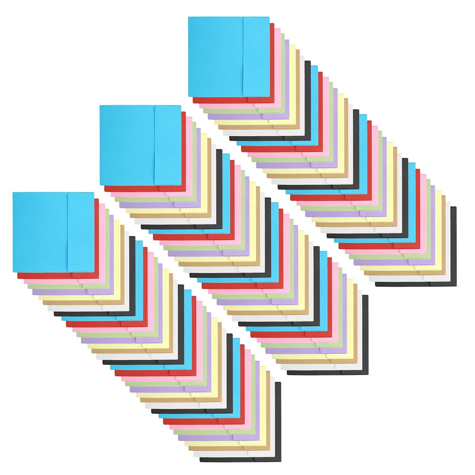 100Pcs Small Kraft Paper Envelopes Blank Invitation Cards Greeting Cards Coin Cash Storage Envelops Paper Envelops