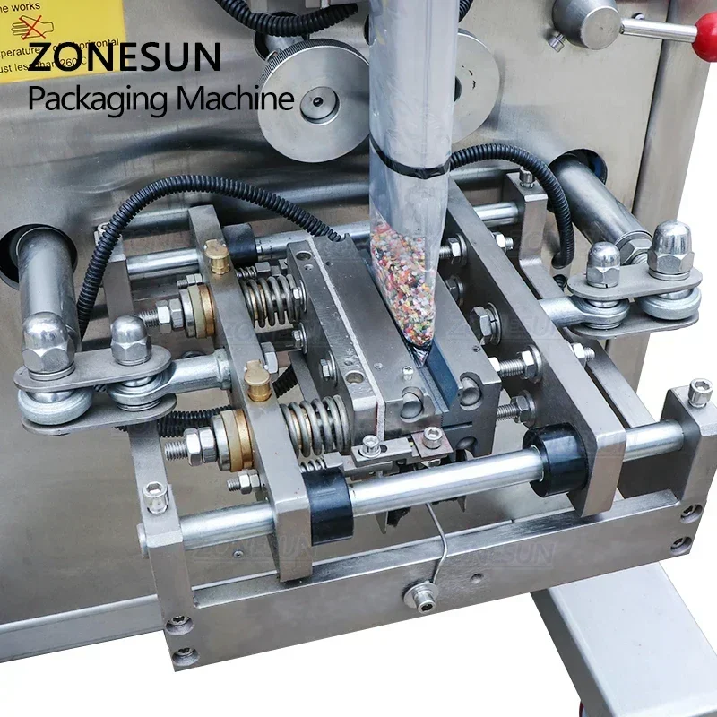 ZONESUN Intelligent Granular Material Filling Sealing Machine for Coffee Soybean Sunflower Seeds Packaging of Flat Pillow Bags