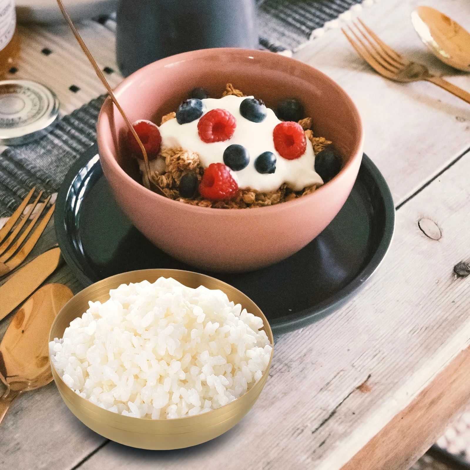 

Korean Kimchi Bowl 304 Stainless Steel With Lid For Rice Steaming Sauce Mixing Office School Home Kitchen Use