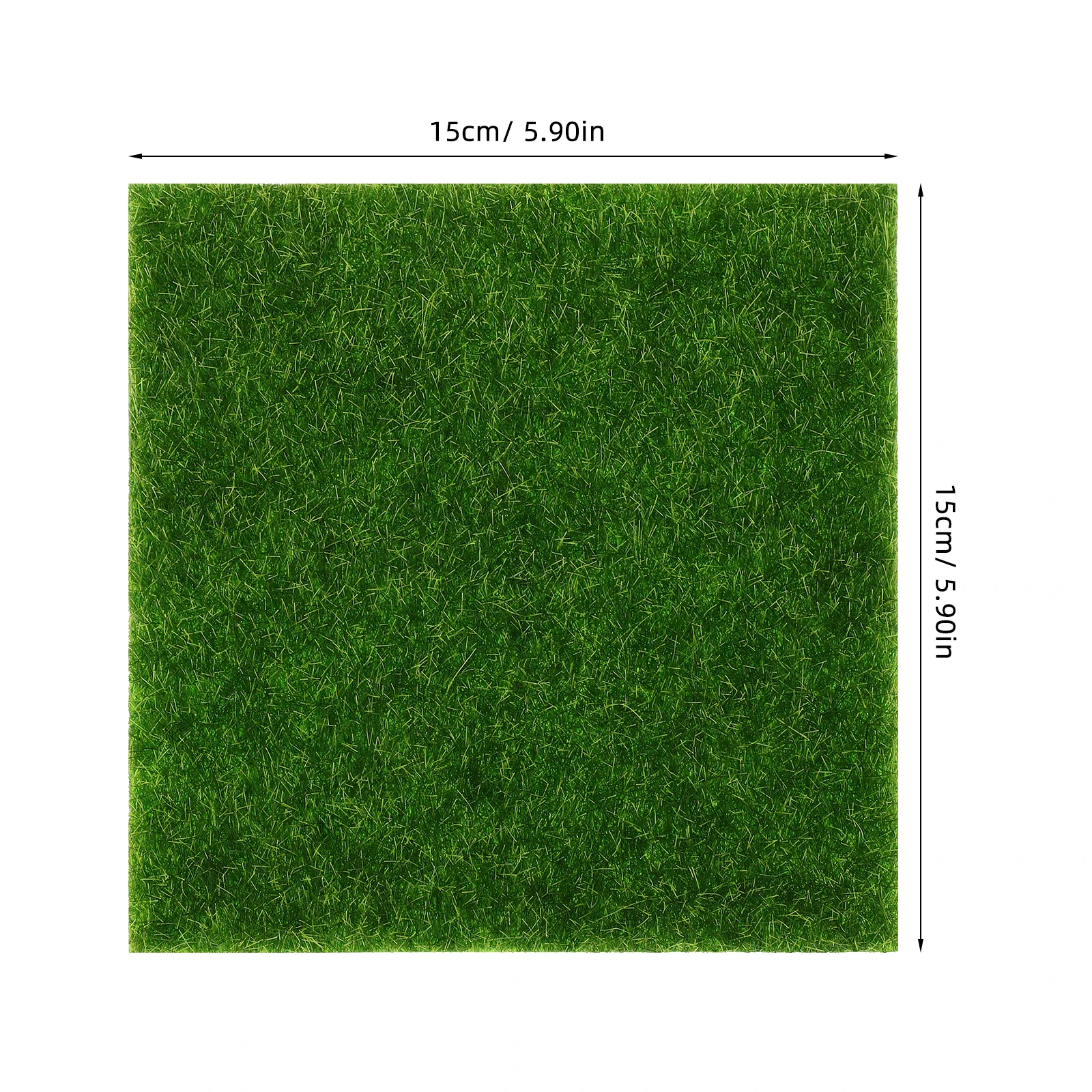 10 pezzi di erba artificiale finta muschio eco bottiglia tappeto erboso fibra chimica decorativa casa giardino interno esterno modello treno terrario
