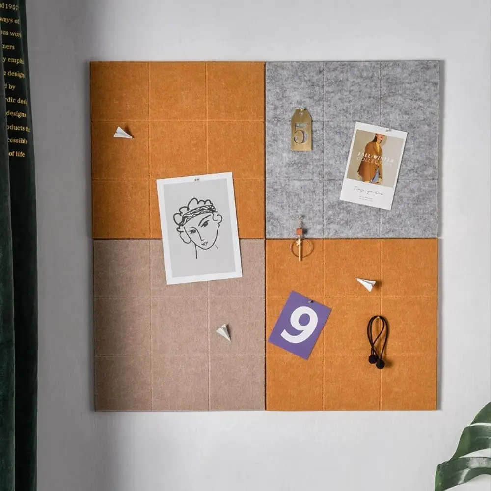Nordic Soundproof panel Photo Background Board Background Wall Message Felt Display Board Pictures Notice Felt Pin Board School