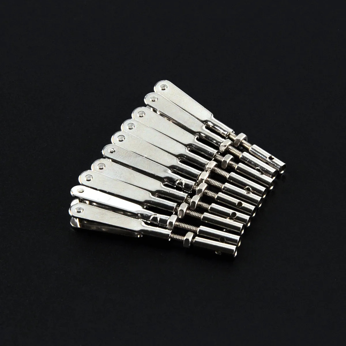 10PCS M2/M3 Metal Collet Clevis Chuck Pull Rod Connector Coupler Screw Spare Part For RC Model