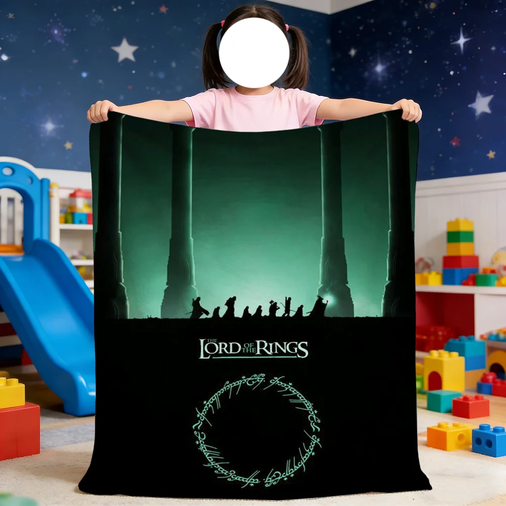 Lord Movie R-Rings Blanket For Soft Throw Blanket for Picnic Bed Sofa Home Bedroom Cozy Warm Comfortable