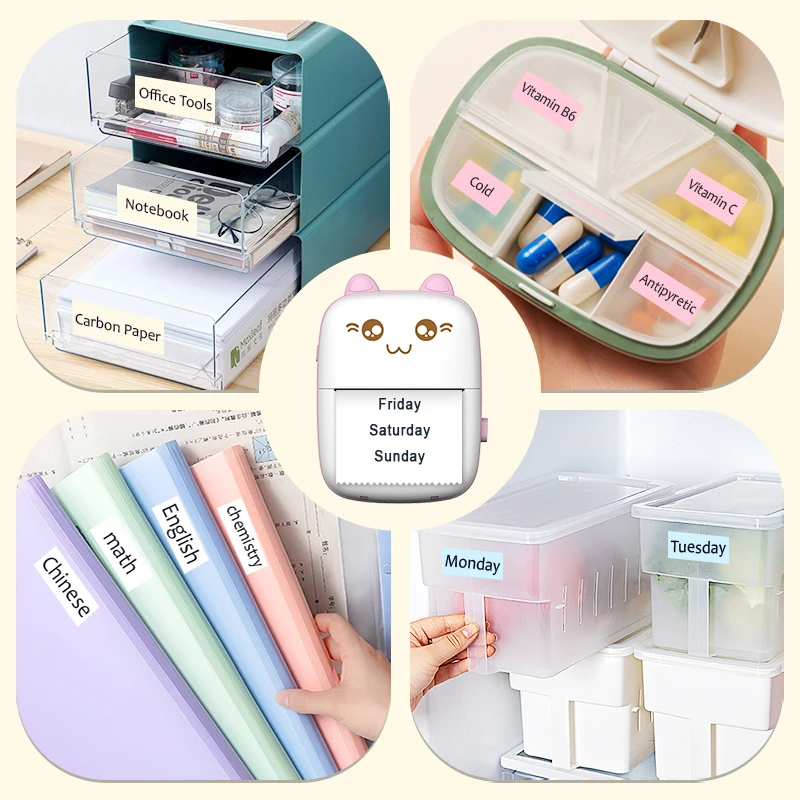 طابعة حرارية صغيرة محمولة للأطفال ، صورة ورقية ، صورة الجيب ، HD ، الطباعة اللاسلكية ، BT ، 200dp ، الاستخدام المنزلي والمكتبي ، 58