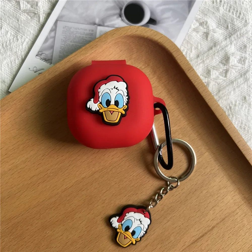 New Case for Samsung Galaxy Buds FE/2/live/2 pro /pro Cartoon Silicone Soft Cover for Samsung Buds Live Bags With Keyring