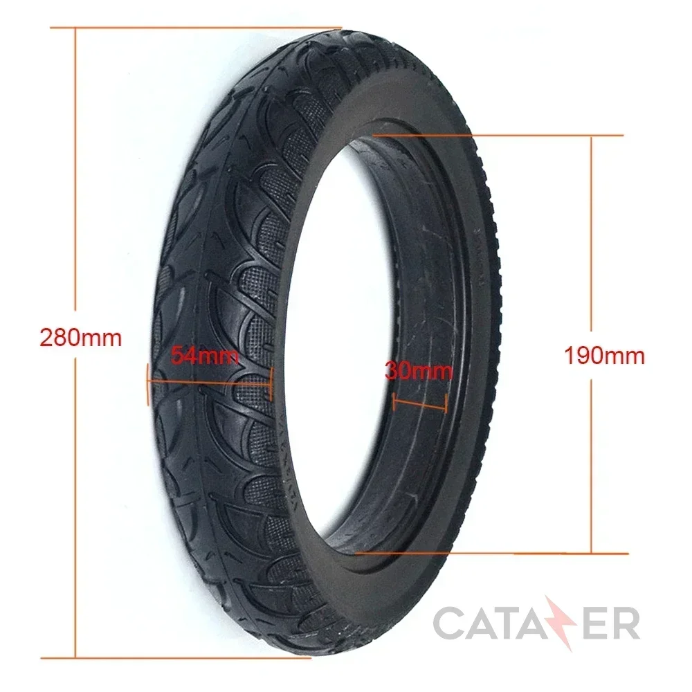 12 1/2×2 1/4  Solid Tire for Bicycle 12 Inch Electric Bike Solid Tire Without Inner Tube Anti-Stab Airless Bike Solid Tyre