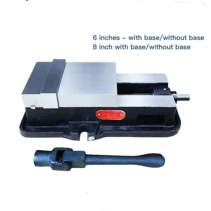 Milling Machine Vise, Angle Fixed Flat Vise; Precision Flat Vise for Machine Tool 6 Inch Vise, 8 Inch Vice