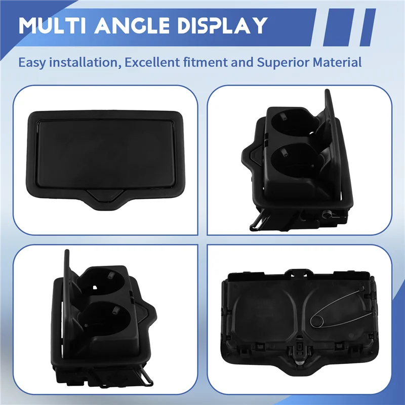 

X39A-Rear Seat Armrest Cup Holder Drinks Holder For A3 8V Q2 Q5 2017-2020 Q3 2019-2025 4M0885995A