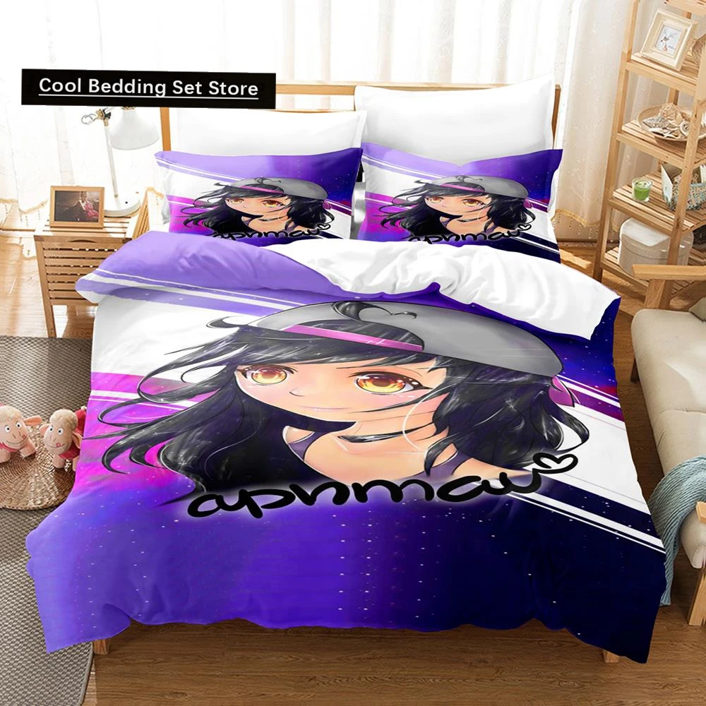 

Aphmau bedding set bed sheet set bed camas aliexpress uk CN(Origin) Duvetcover&2pcs Pillowcase Polyester 3D Print Yes 90gsm