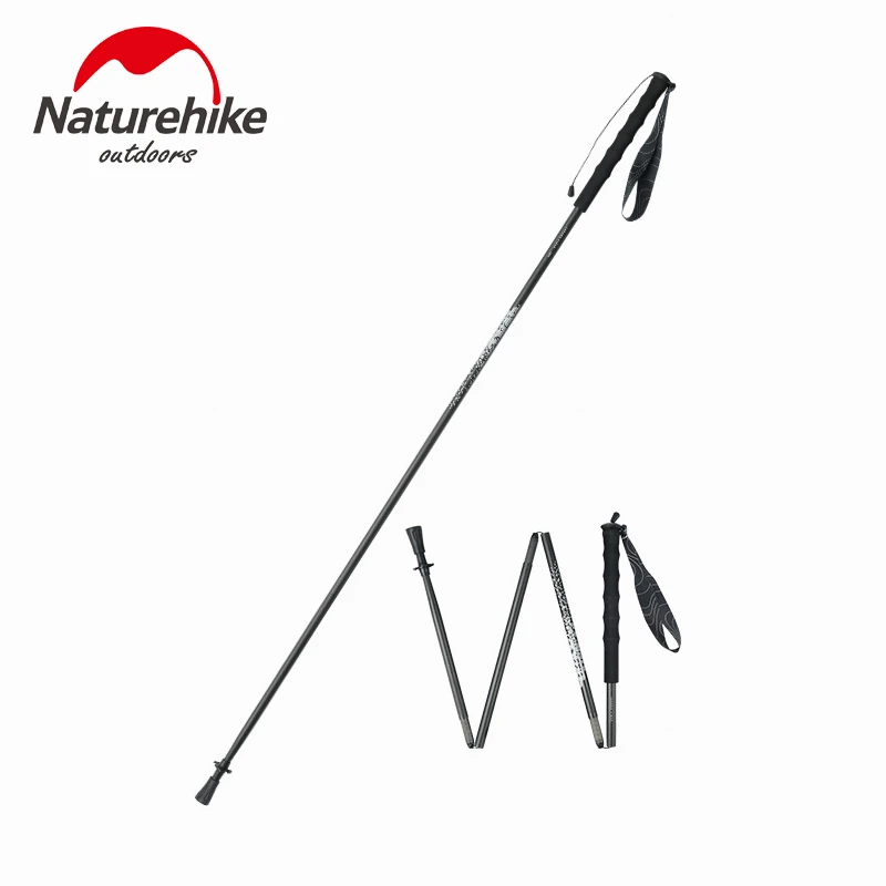 

Naturehike Trekking Poles 1pcs Super Light Carbon Fiber Collapsible Telescopic Sticks Lightweight Walking Hiking Climbing Stick