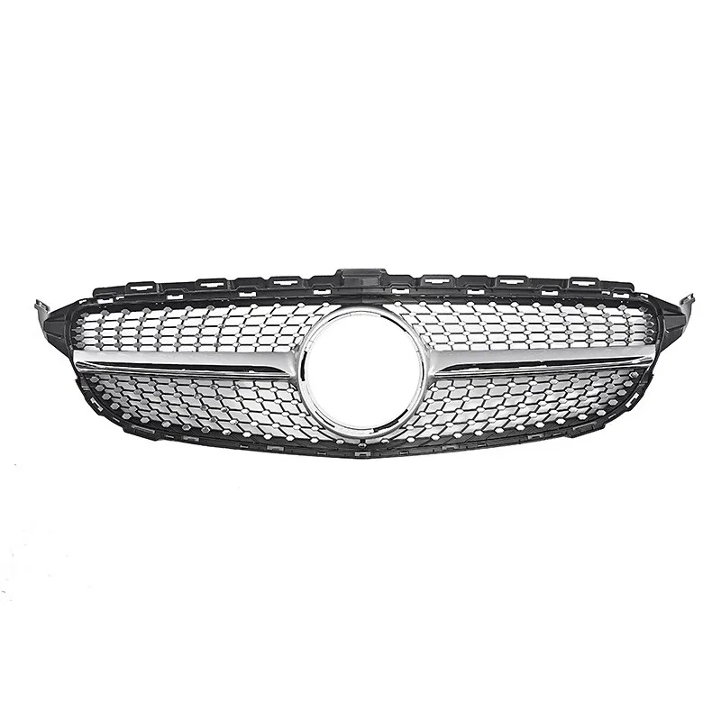 

For Mercedes Benz C-Class W205 C180 C200 C250 C300 C400 2015-2018 Bumper Grille Diamonds Style Car Front Center Grill Hood