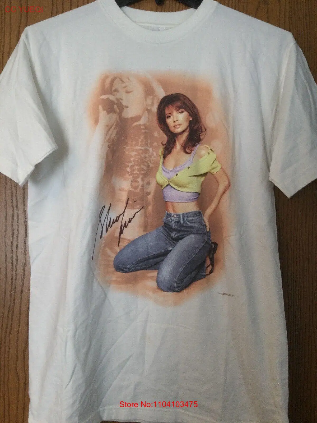 Shania Twain - 1999 White Shirt - Polygram Merchandising - L - Vintage