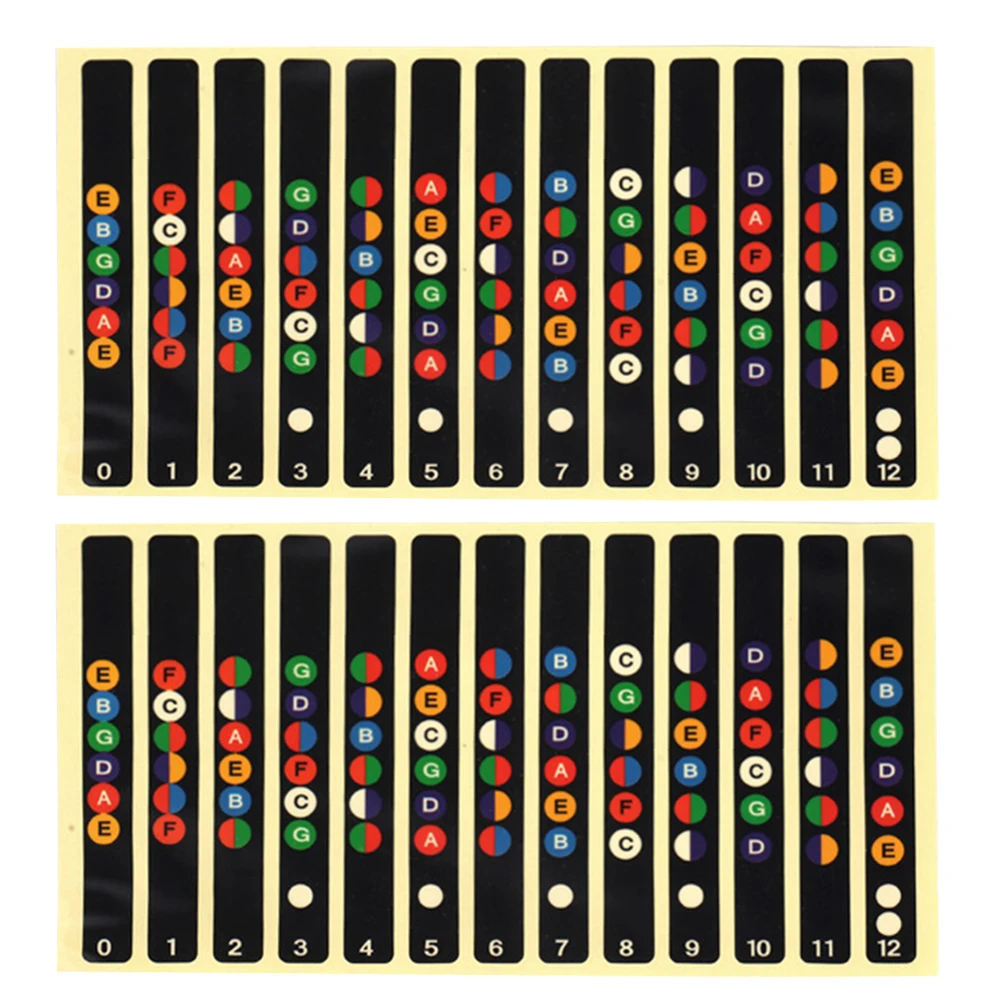 

10 Pcs Guitar Sticker Finger Board Map for Fret Decals Fingerboard Fretboard Labels