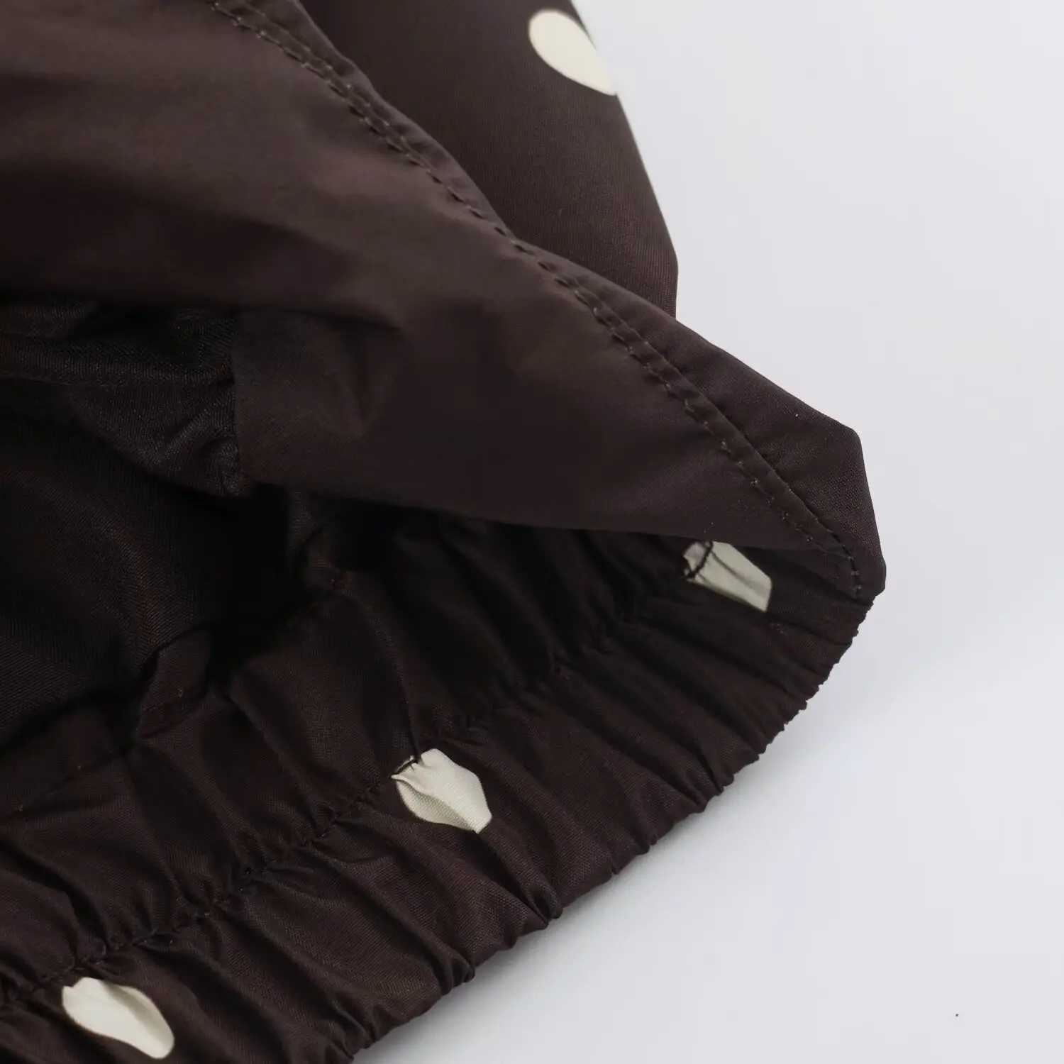 BSAY Damen Bomberjacke mit Polka-Dot-Print, kurz geschnitten, Stehkragen, elastische Ärmelbündchen, lange Ärmel, lässiges Design mit Taschen, kurze Oberbekleidung. – Detail 14