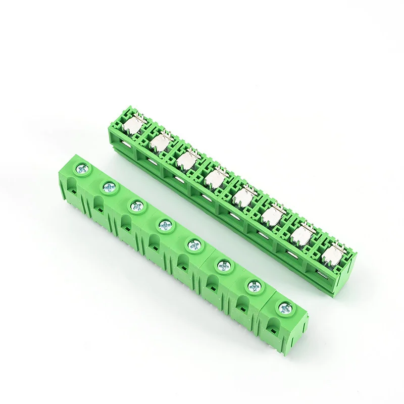 10PCS KF139 JM139 19.0mm Pitch 100A High Current Stackable Screw PCB Terminal Block 1P Green Wire Connector