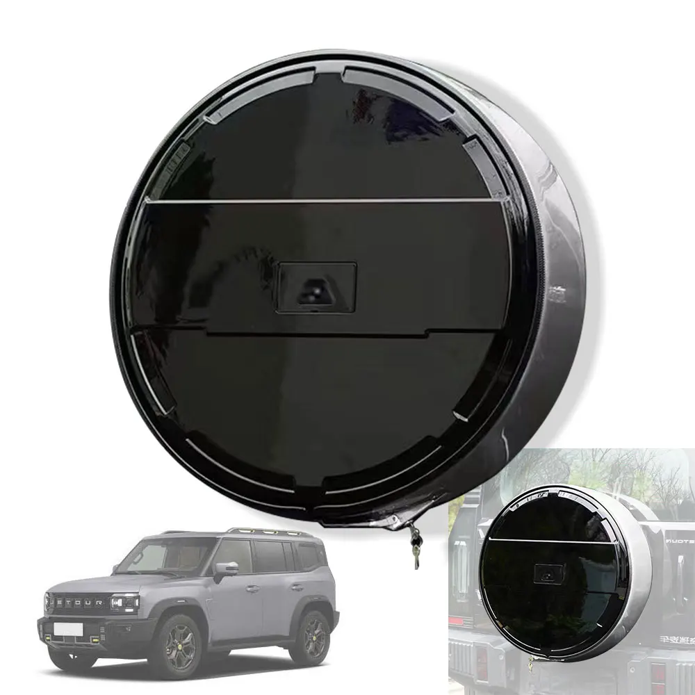 Car Accessories Spare Tire Cover Abs And Stainless Steel Spare Tire Cover For Jetour T2 Jetour T2 2024