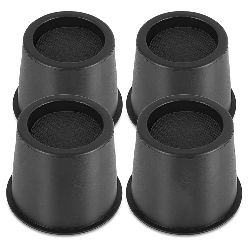 A23E-4 PCS Furniture Risers 4 Inch, Bed Risers Heavy Duty For Table Desk Couch Chair Sofa Cabinet Bed Frame Dorm