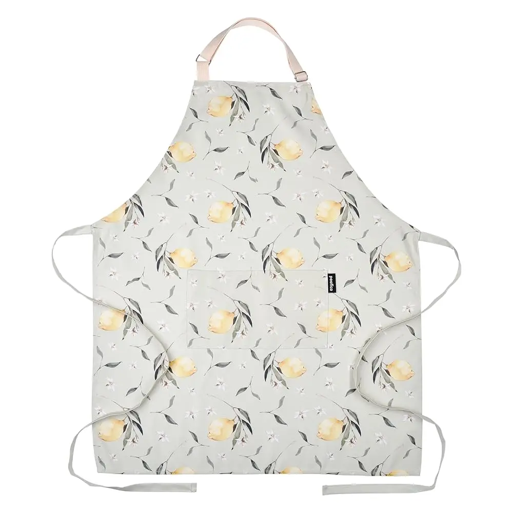 

Premium Adjustable Cooking Aprons for Women with Pockets| Poly-Cotton Waterproof Kitchen Apron| Cute Floral Design, Long Ties