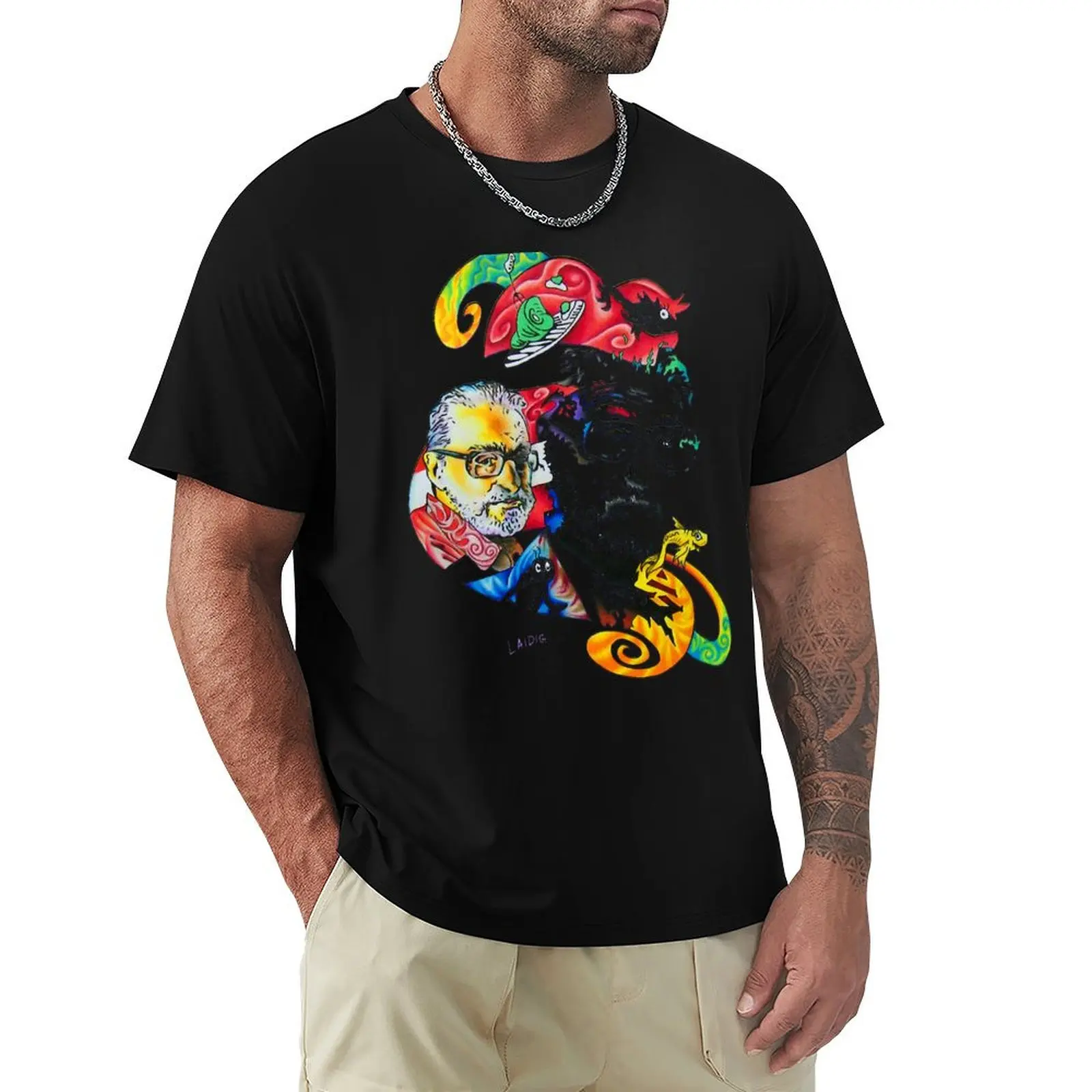 Theodor Seuss Geisel homage T-Shirt Work Daily Short Sleeve Top